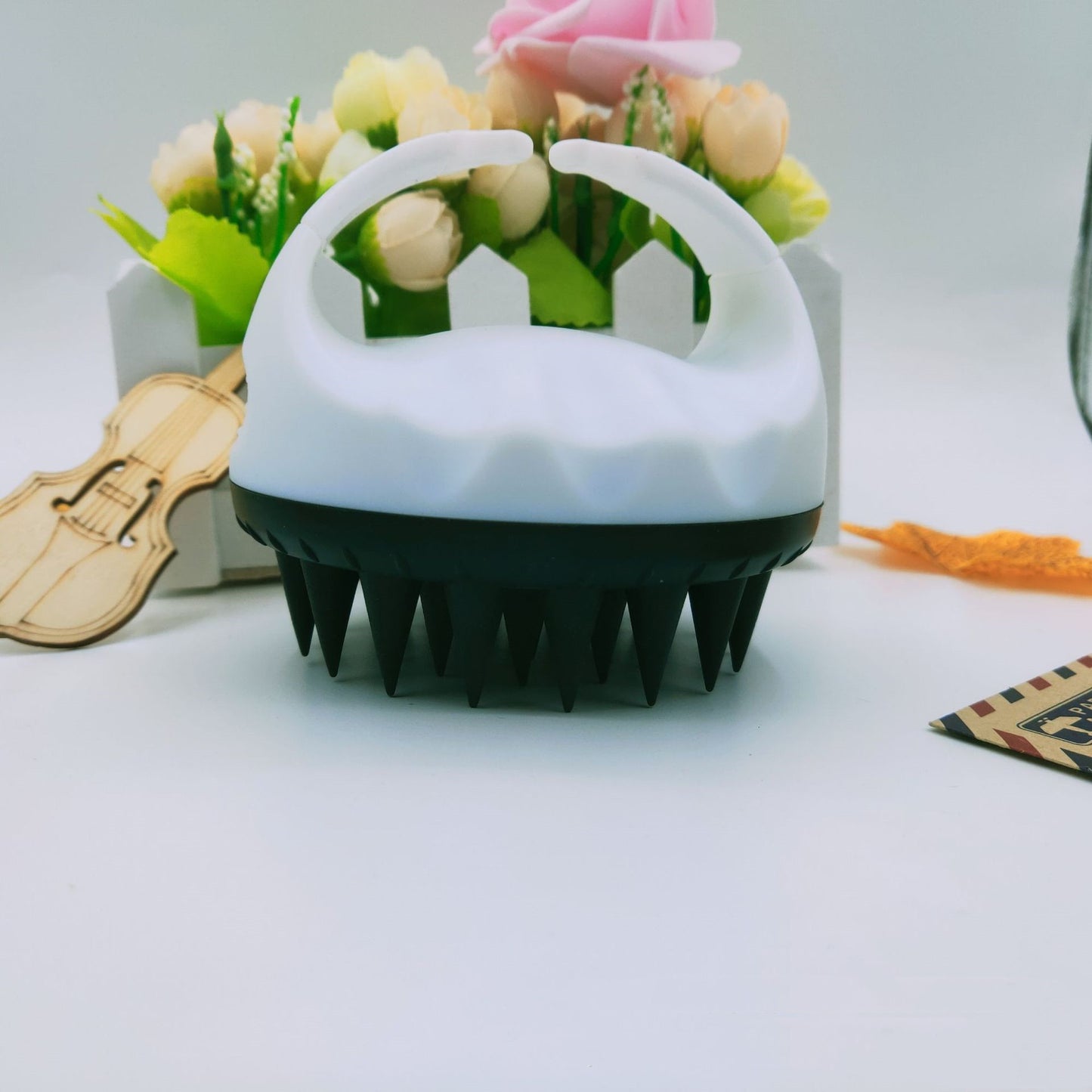 Hand-Held Silicone Shampoo Brush – Scalp Massage & Bath Hair Care Tool