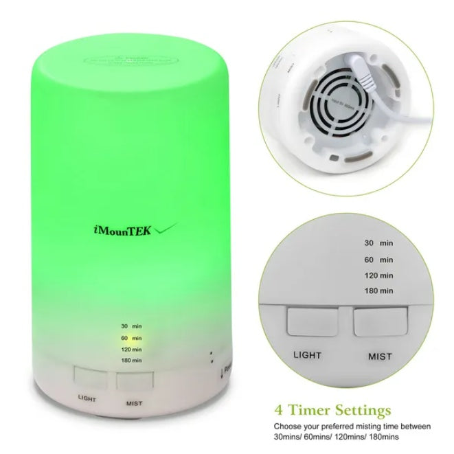 Mini Ultrasonic Aromatherapy Diffuser – Cold Mist Humidifier for Essential Oils & Relaxation